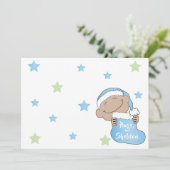 Christmas Baby von Color Blue Hat Einladung (Stehend Vorderseite)