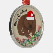 Christmas Baby Wombat Silbernes Ornament (Rechts)