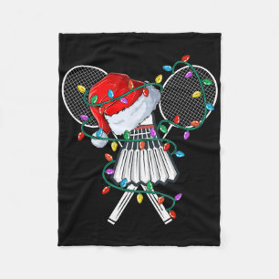 Christmas Badminton Xmas Santa Sports Hat Mens Wom Fleecedecke