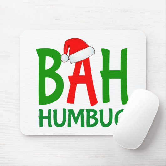 Christmas bah humbug ebenezer scroodesign mousepad (Mit Mouse)