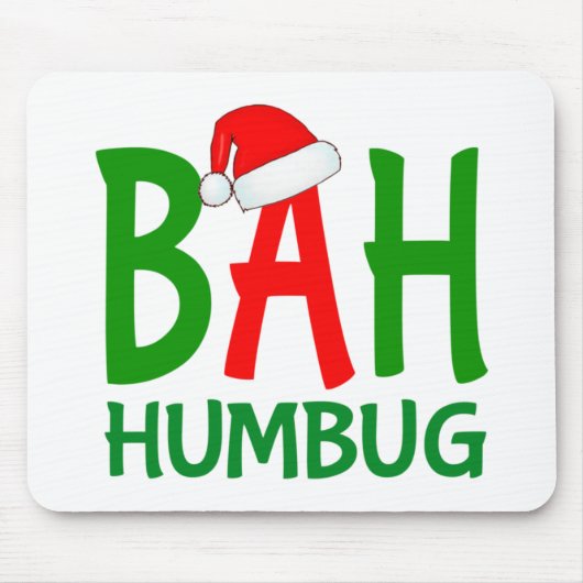 Christmas bah humbug ebenezer scroodesign mousepad (Vorne)