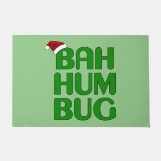Christmas Bah Humbug Shirt Art-Xmas Humbug Santa Fußmatte