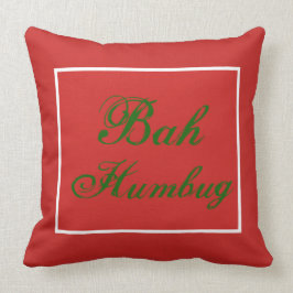 Christmas Bah Humbug Throw Kissen