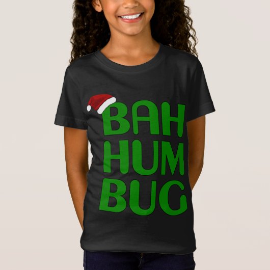 Christmas Bah Humbug Xmas Humbug Weihnachtsmannmüt T-Shirt (Vorderseite)