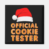 Christmas Baking Crew Cookie Tester Xmas Pajamas Magnet (Vorne)