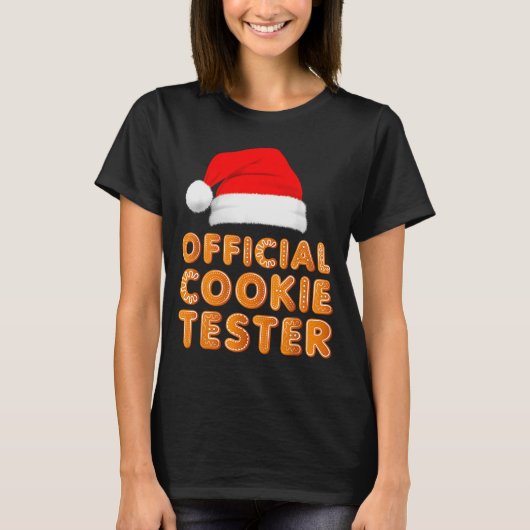 Christmas Baking Crew Cookie Tester Xmas Pajamas T-Shirt (Vorderseite)