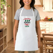 Christmas Baking Crew Mom children Schürze