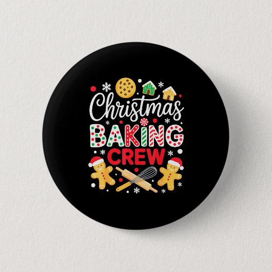 Christmas Baking Crew Shirt Christmas Cookie Men W Button (Vorderseite)