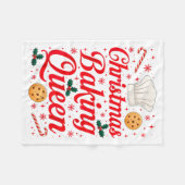 Christmas Baking Queen Funny Xmas Cookie Lover Wom Fleecedecke (Vorderseite (Horizontal))