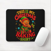 Christmas Baking Shirt Cute Elf Gingerbread Pastry Mousepad (Mit Mouse)