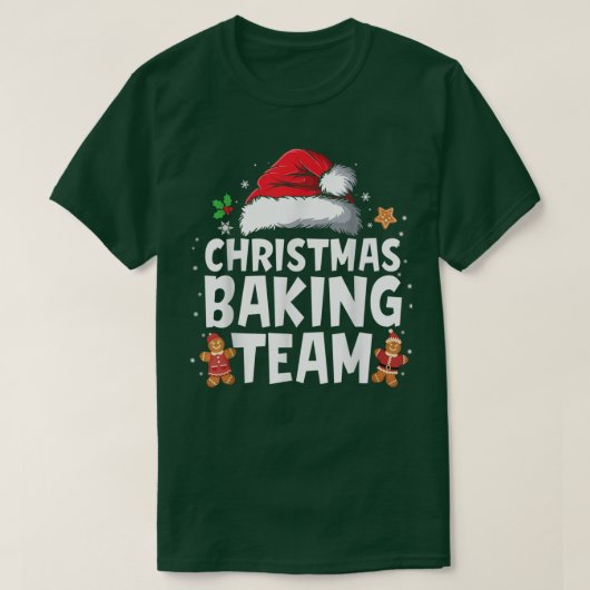 Christmas Baking Team Cookie Baker Funny Matching T-Shirt (Design vorne)