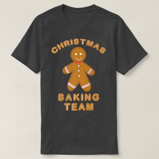 Christmas Baking Team Cookie Ginger Bread T-Shirt (Design vorne)
