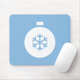Christmas Ball Blue Mouse Pad Mousepad