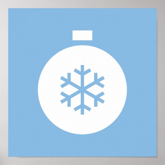 Christmas Ball Blue Poster (Vorne)