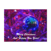 Christmas Ball Blue Red