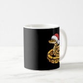 Christmas Ball Python Ugly Xmas Sweater Snake Love Kaffeetasse (VorderseiteRechts)