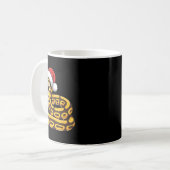Christmas Ball Python Ugly Xmas Sweater Snake Love Kaffeetasse (Vorderseite Links)