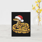 Christmas Ball Python Ugly Xmas Sweater Snake Love Karte (Gelbe Blume)