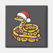 Christmas Ball Python Ugly Xmas Sweater Snake Love Magnet (Vorne)
