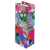 Christmas ball wine bag geschenktüte für weinflaschen (Vorderseite Schrägansicht)