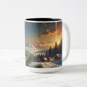 christmas ball zweifarbige tasse (VorderseiteRechts)