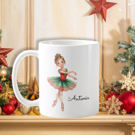 Christmas Ballerina Girl Kaffeetasse