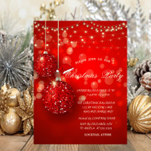 Christmas Balls Champagne Lights Company Party