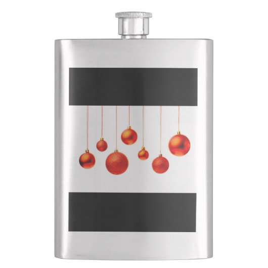 Christmas Balls Flachmann (Vorderseite)