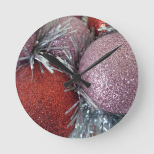Christmas Balls Runde Wanduhr