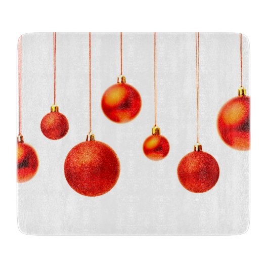Christmas Balls Schneidebrett (Vorderseite)