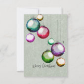 Christmas Balls Xmas Ticket Family Gift Coupon (Rückseite)