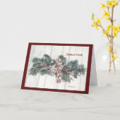 Christmas Balsam Karte (Gelbe Blume)