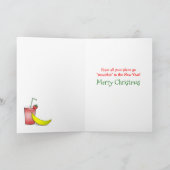 Christmas Banana Funny Feiertagskarte (Innenseite)