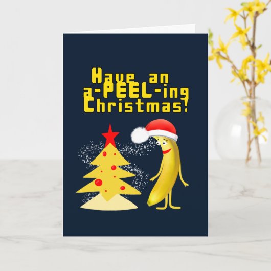 Christmas banana karte (Gelbe Blume)