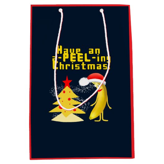 Christmas Banana Mittlere Geschenktüte (Vorderseite)