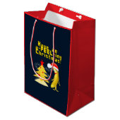 Christmas Banana Mittlere Geschenktüte (Vorderseite Schrägansicht)