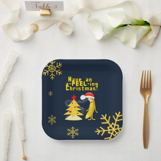 Christmas banana pappteller (Hochzeit)