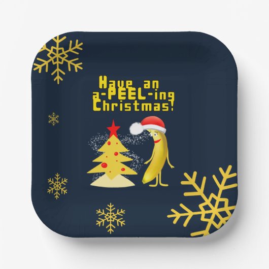 Christmas banana pappteller (Vorderseite)