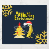 Christmas banana schaumweinetikett (Einzelnes Label)
