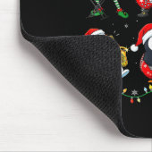 Christmas Band Santa Elf Reindeer Guitar Rock And  Mousepad (Ecke)