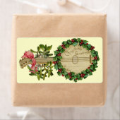 CHRISTMAS BANJO MIT MISTLETOS UND HOLLY BERRIES (Insitu)