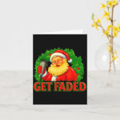 Christmas Barber Get Faded  Karte (Gelbe Blume)