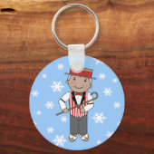 Christmas Barbershop Singer Geschenk Schlüsselanhänger (Vorderseite)