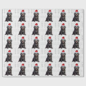 Christmas Barbet Dog Lover Holiday Geschenkpapier (Flach)