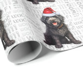 Christmas Barbet Dog Lover Holiday Geschenkpapier (Rolleneckpunkt)