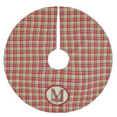 Christmas Barn Wood Letter M Polyester Weihnachtsbaumdecke (Vorderseite)