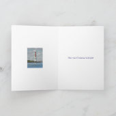 Christmas Barnegat Lighthouse Feiertagskarte (Innenseite)