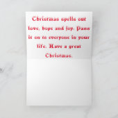 Christmas Barnyard Friends Feiertagskarte (Innenseite)