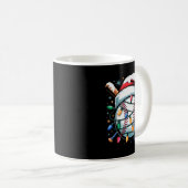 Christmas Baseball Boy Youth Kid Men Santa Hat Xma Kaffeetasse (VorderseiteRechts)