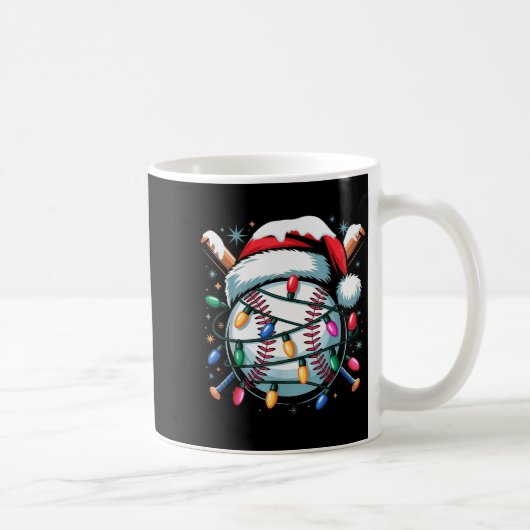 Christmas Baseball Boy Youth Kid Men Santa Hat Xma Kaffeetasse (Rechts)